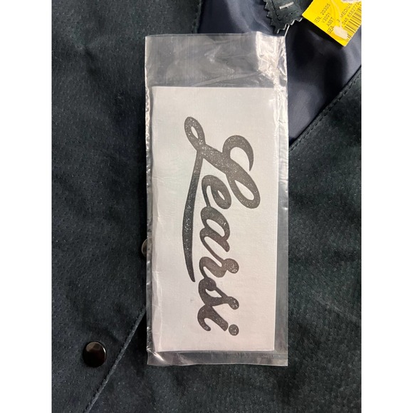 Learsi Vest Navy Blue Leather Medium New With‎ Tags - Picture 7 of 9